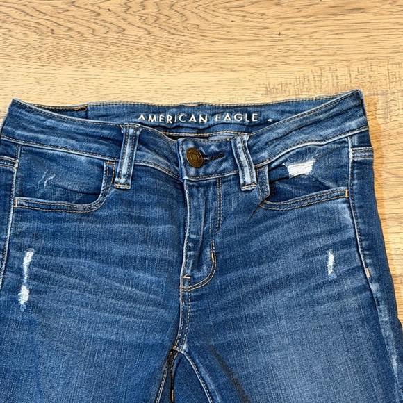 American Eagle Jeggings Distressed Jeans - Picture 4 of 8